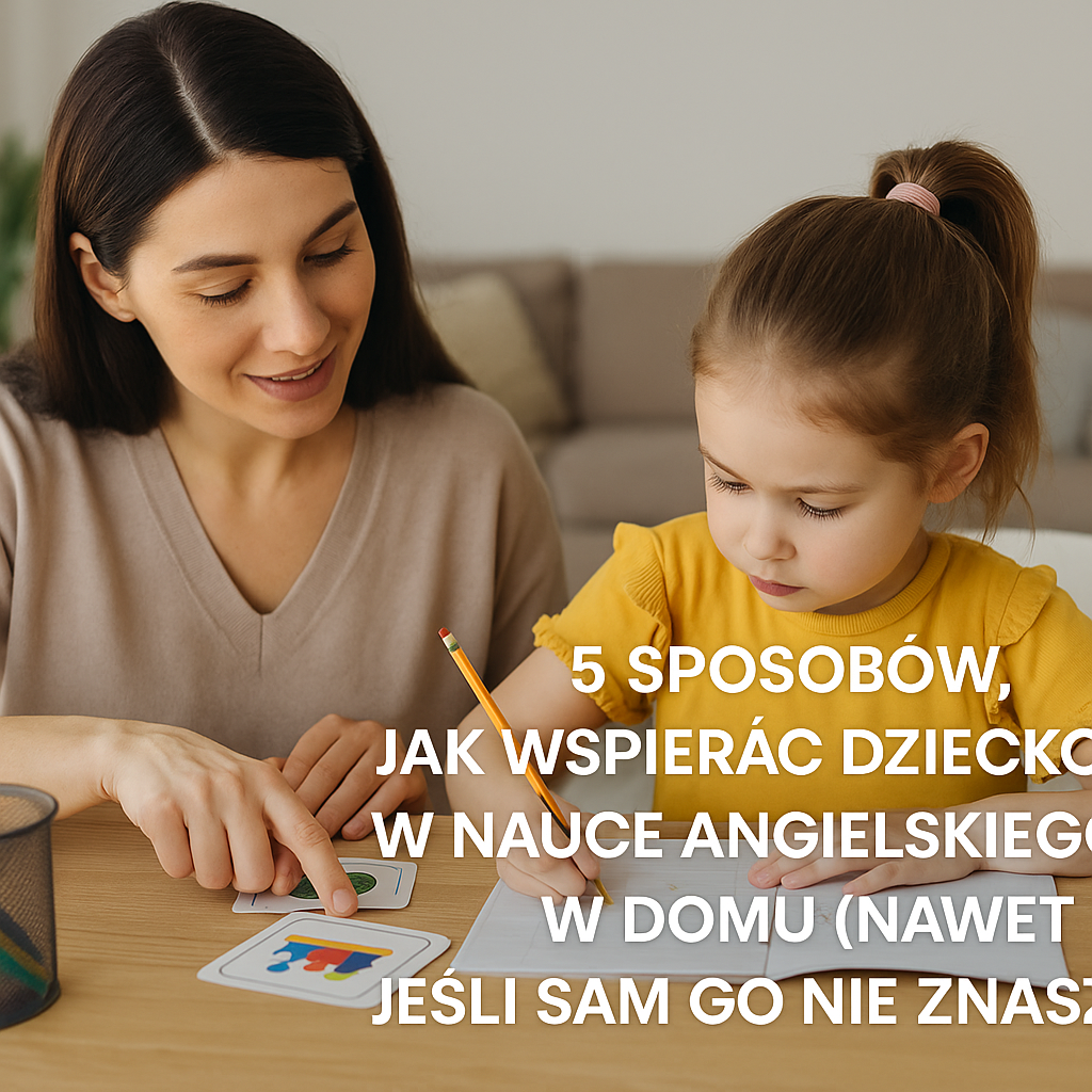 5 sposobów, jak wspierać dziecko w nauce angielskiego w domu (nawet jeśli sam go nie znasz!)
